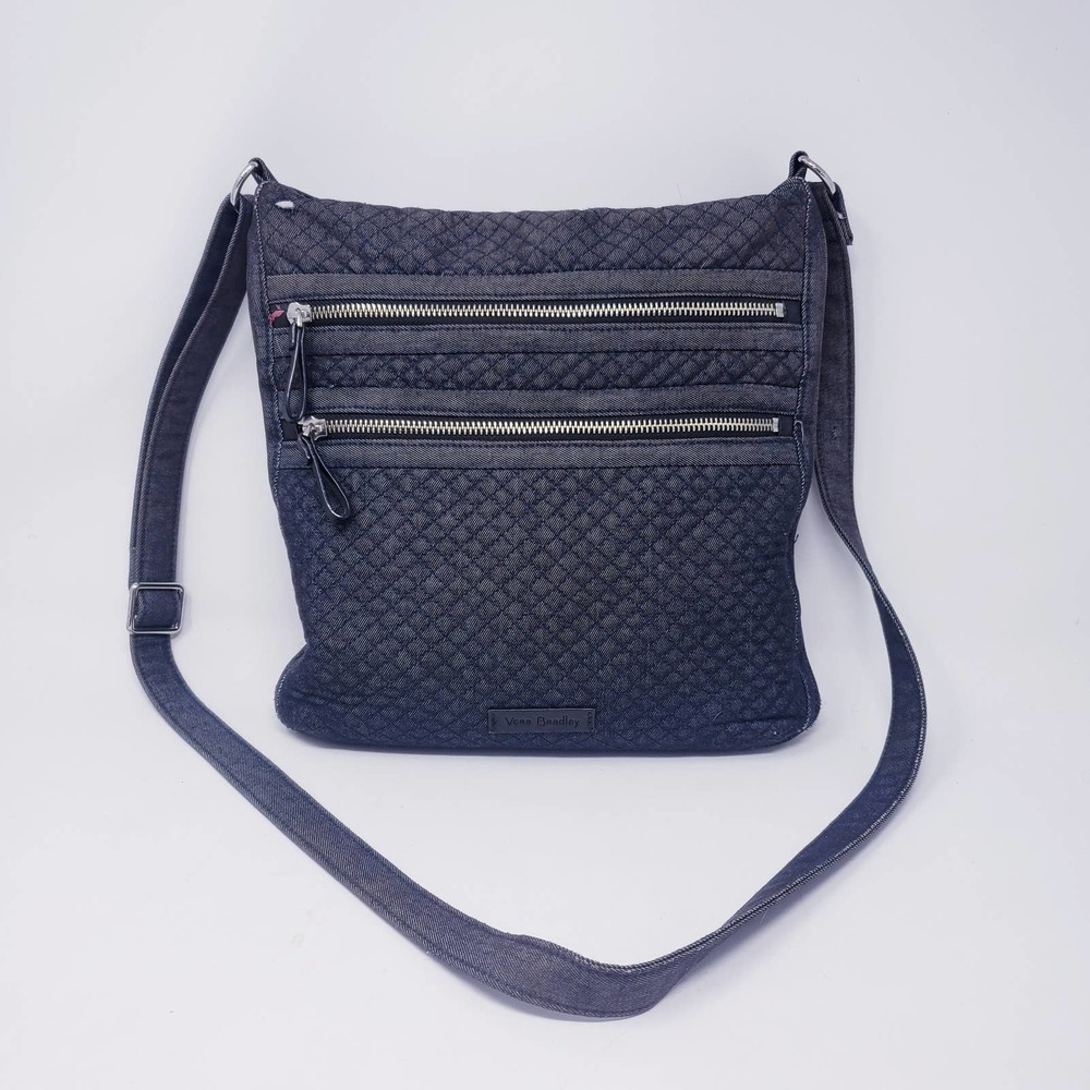 Vera Bradley Quilted Denim Navy Crossbody Bag
